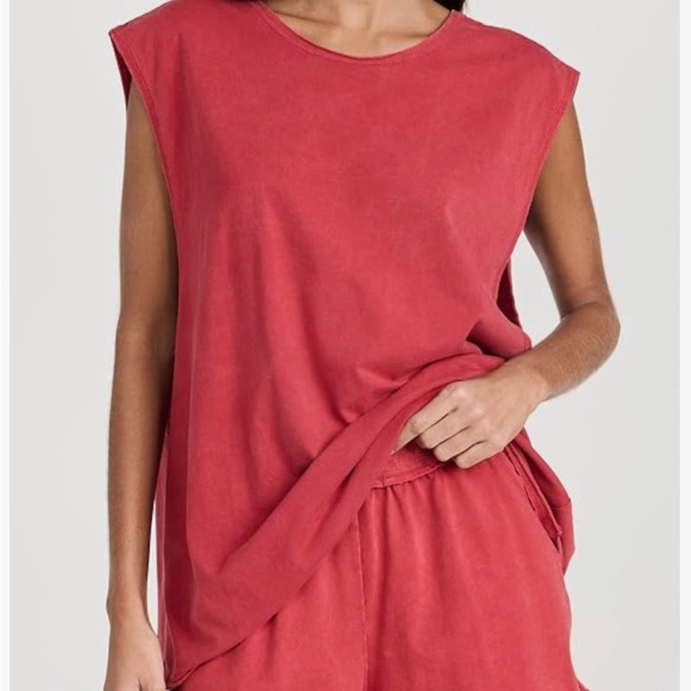 Free People Dusty Rose Muscle Tank